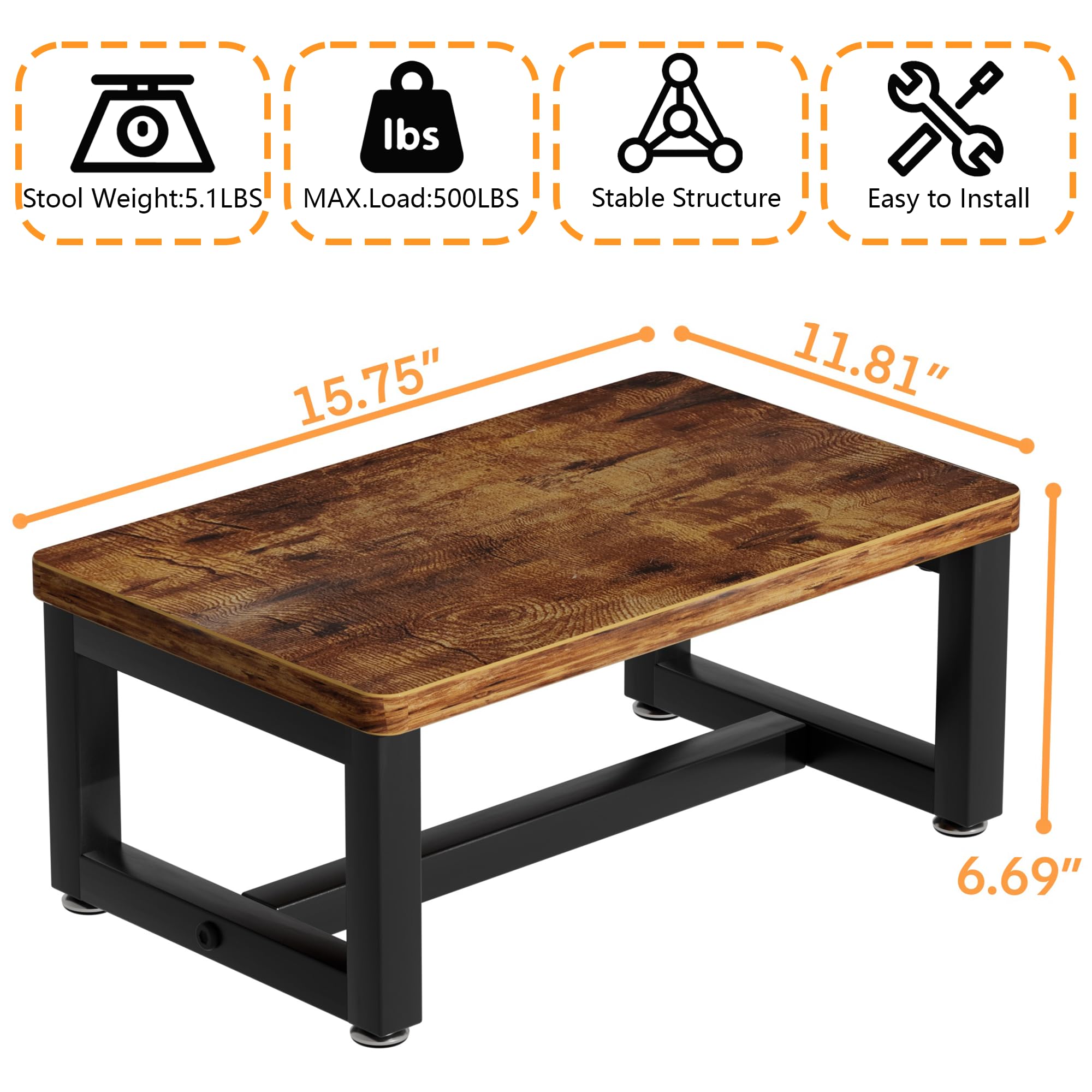LOVABYLUCK step-stool-non-slip-surface helps prevent slips during kitchen tasks