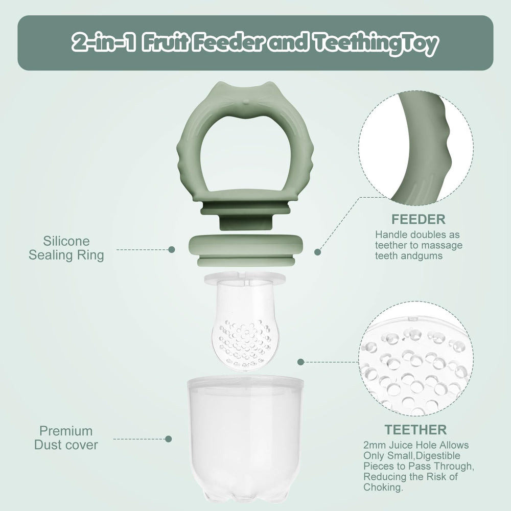 Lovbaby one-piece-handle emphasizes choke-prevent design for safer feeding.