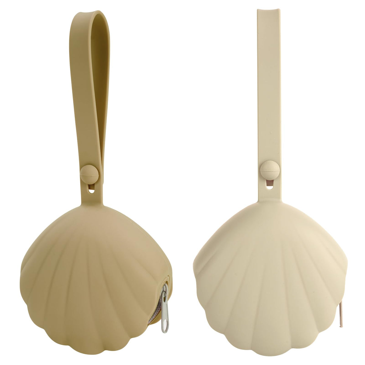Lovbaby pacifier case sand front view with roomy storage for pacifiers.