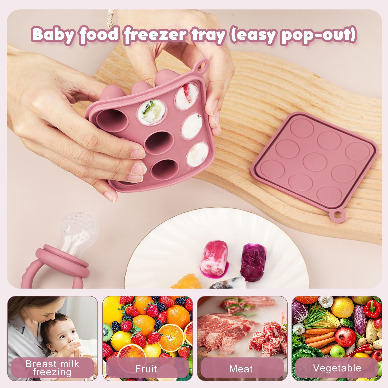 Lovbaby replaceable silicone bags pack for batch prep and quick feeds.