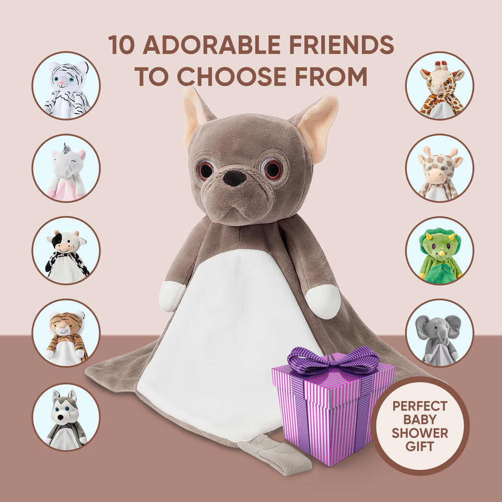 Love By Emi soft fleece plush close-up shows cuddle-worthy texture.