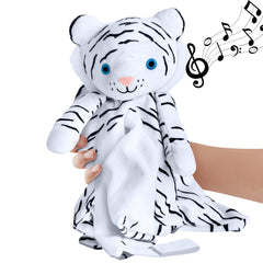 Love By Emi white tiger sleep soother heartbeat sounds for peaceful naps.