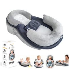 LOVE MAGE Baby Feeding Pillow assembled for versatile 4-in-1 use