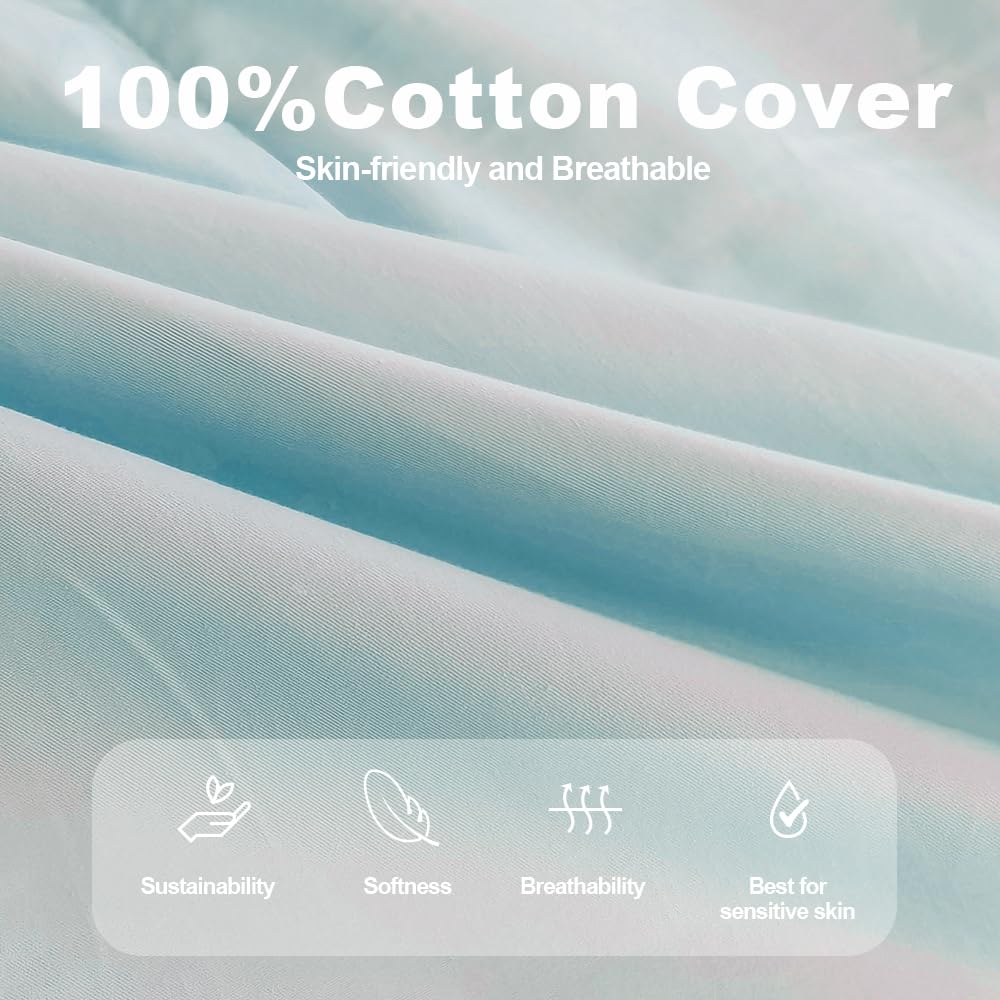 Love Mage nest cover blue removable: machine-washable cover keeps colors fresh after spills.