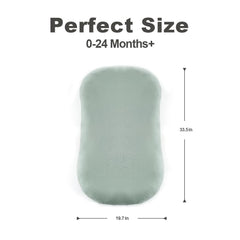 LOVE MAGE infant lounger dimensions 33.5 by 20.5 inches for a snug space.