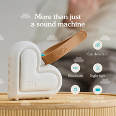 Love to Dream Sleep Machine portable design shows travel-friendly size for on-the-go rests.