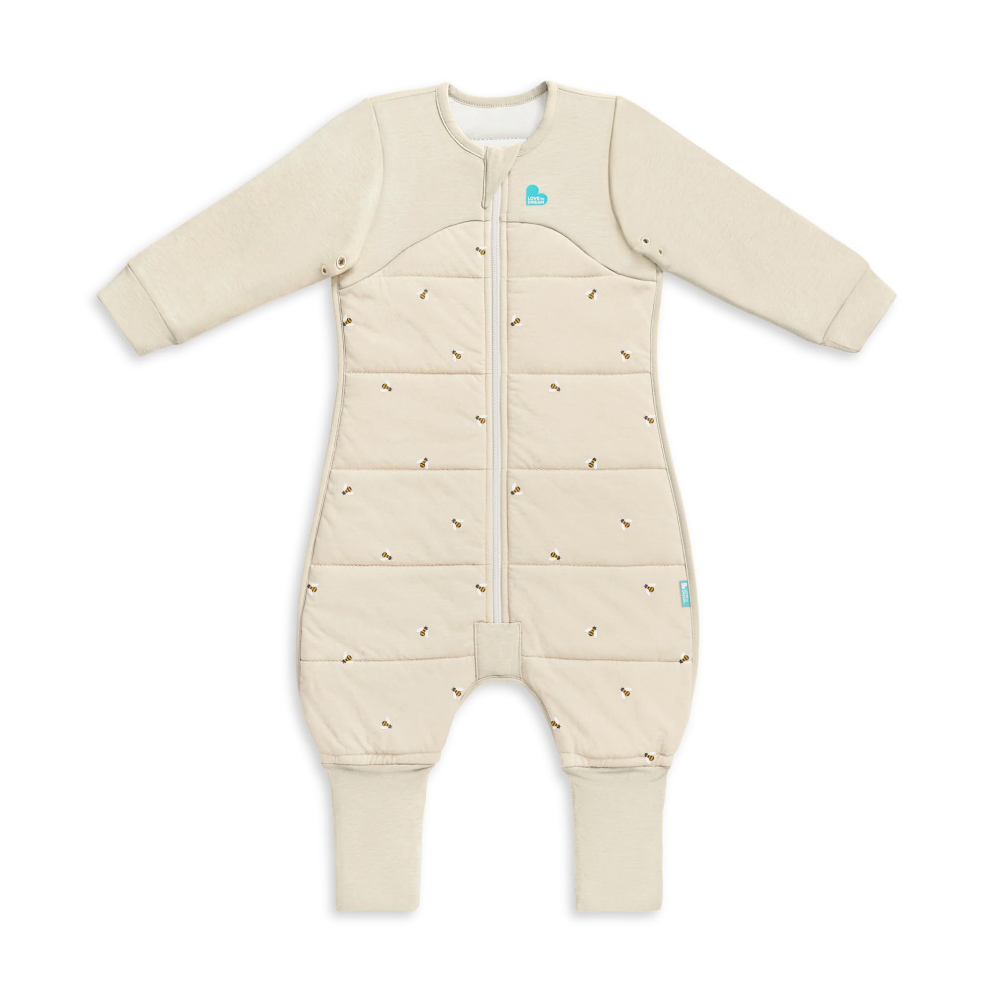 Love to Dream Sleep Suit 2in1 feet close-up for warmth and mobility.