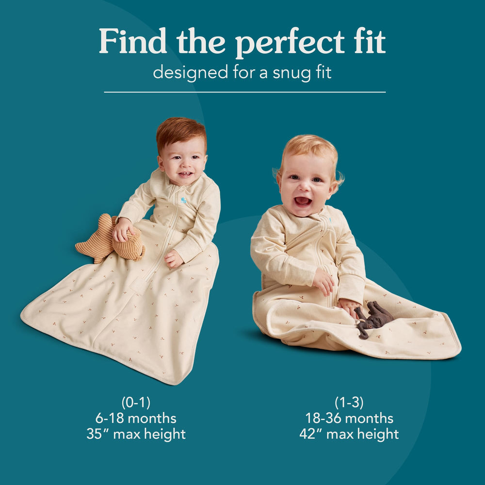 Love to Dream Sleep Suit Olive Bees 2.5 TOG warmth