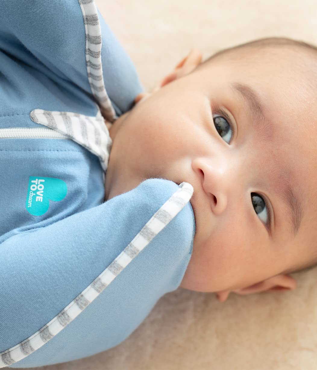 Love to Dream Swaddle Up 1.0 TOG suitable for moderate room temperatures.