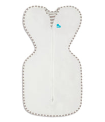 Love to Dream Swaddle UP arm-up design shows natural arms-up self-soothing potential.