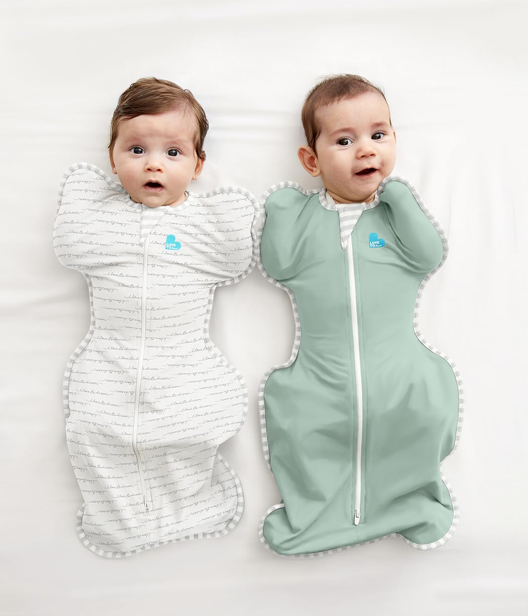 Love to Dream Swaddle Up Olive fabric detail feels soft and breathable.