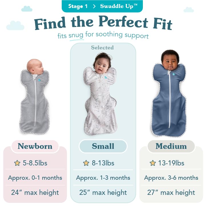 Love to Dream Swaddle UP organic cotton blend offers soft, breathable comfort.