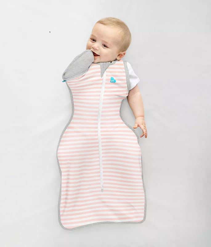Love to Dream Swaddle Up Transition 1.0 TOG label visible for appropriate layering.