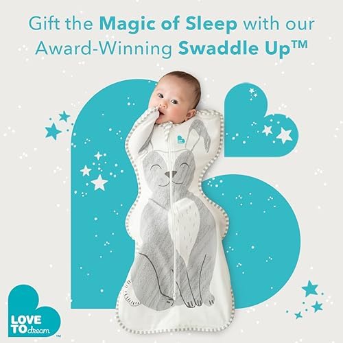 Love to Dream arms-up design helps preserve sleep routine through arms up transition.