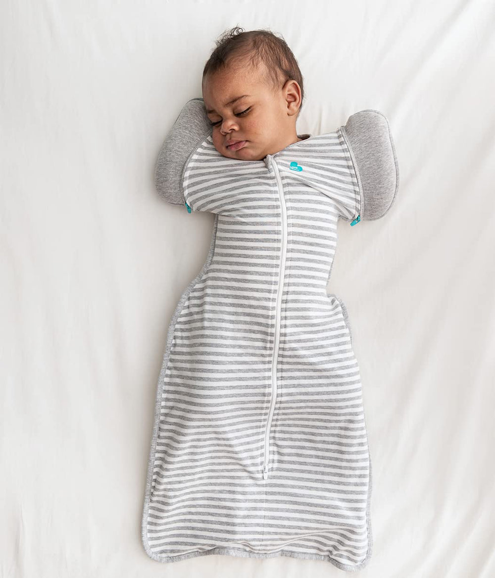 Love to Dream Swaddle Up Transition Bag keeps baby cozy without blankets.