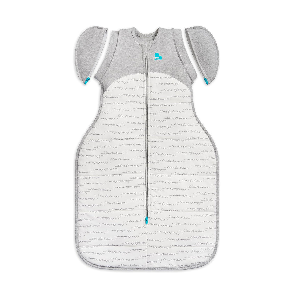 Love to Dream Swaddle Up Transition Bag warm 2.5 tog in Dreamer White keeps babies snug for sleep.