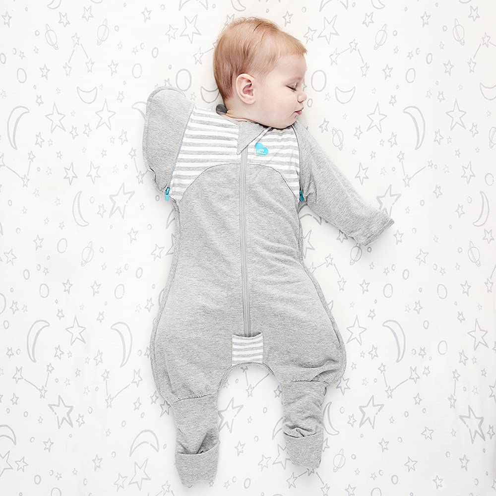 Love to Dream Swaddle Up Transition Bag Warm pink Silly Goose zip-off wings enable gradual arms-free transition