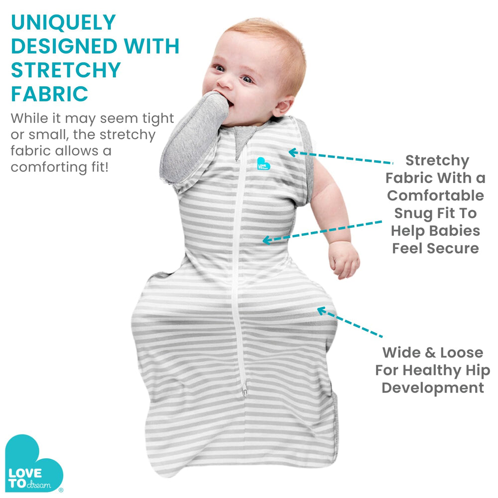 Love to Dream Swaddle Up Transition Bag XL fits 24-32 lbs babies.