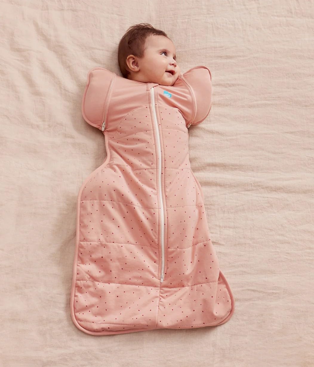 Love to Dream Swaddle Up Transition Bag with zip-off wings enabling gradual arms-free sleep.