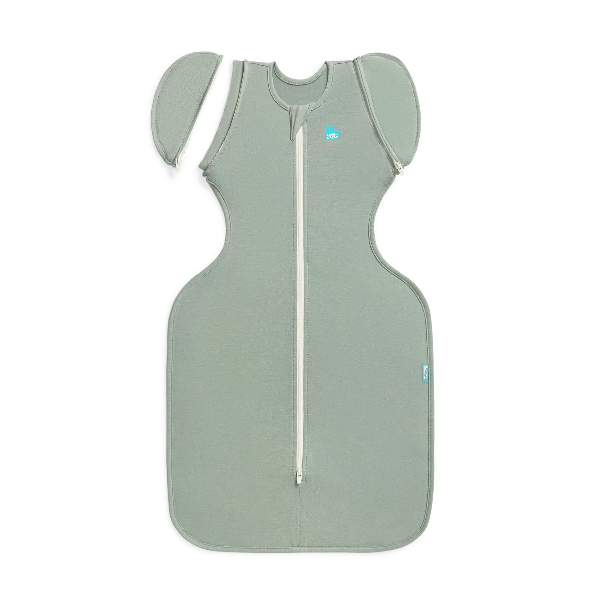 Love to Dream Swaddle Up Transition deep olive color for stylish babywear.