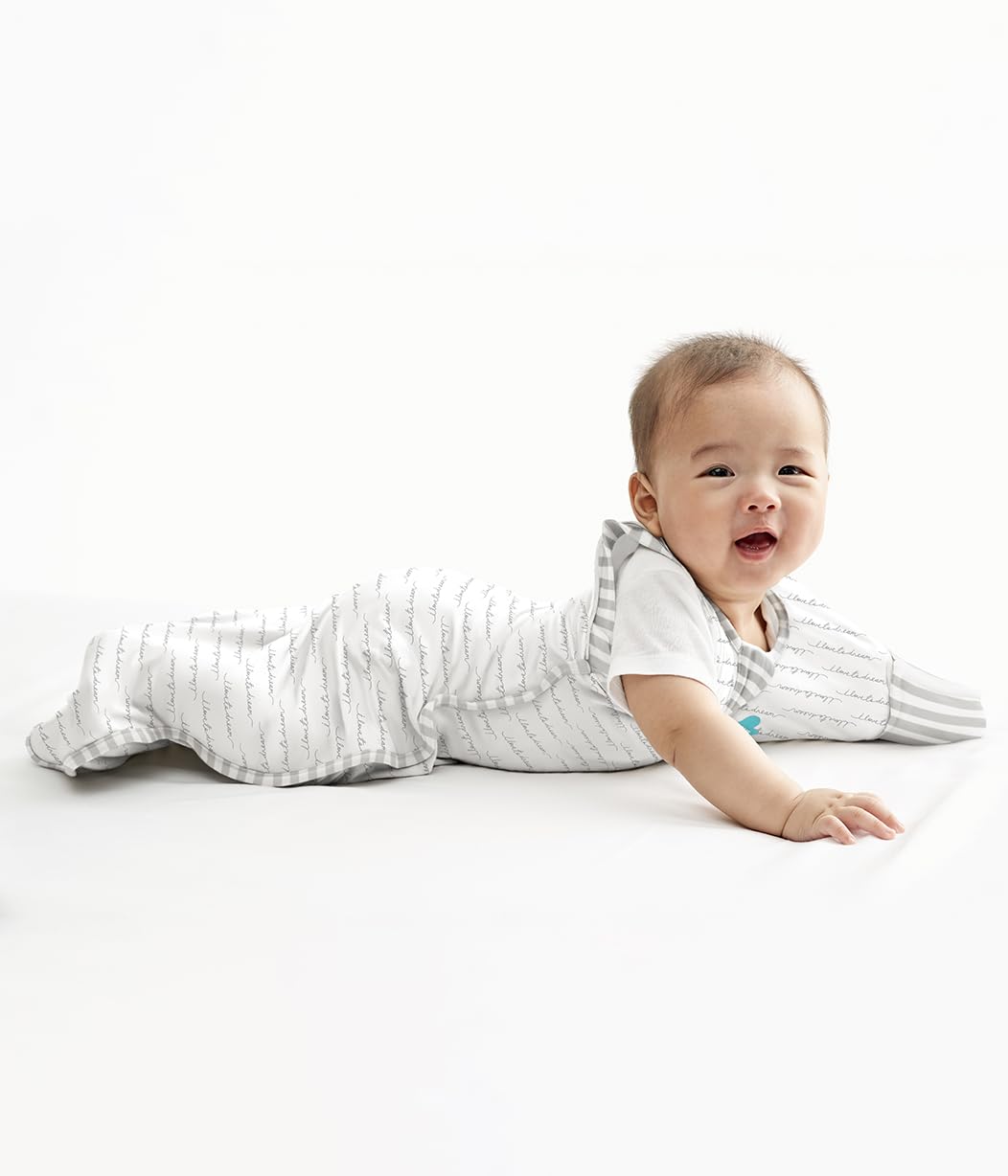 Love to Dream transition swaddle during nighttime routine for calm nights