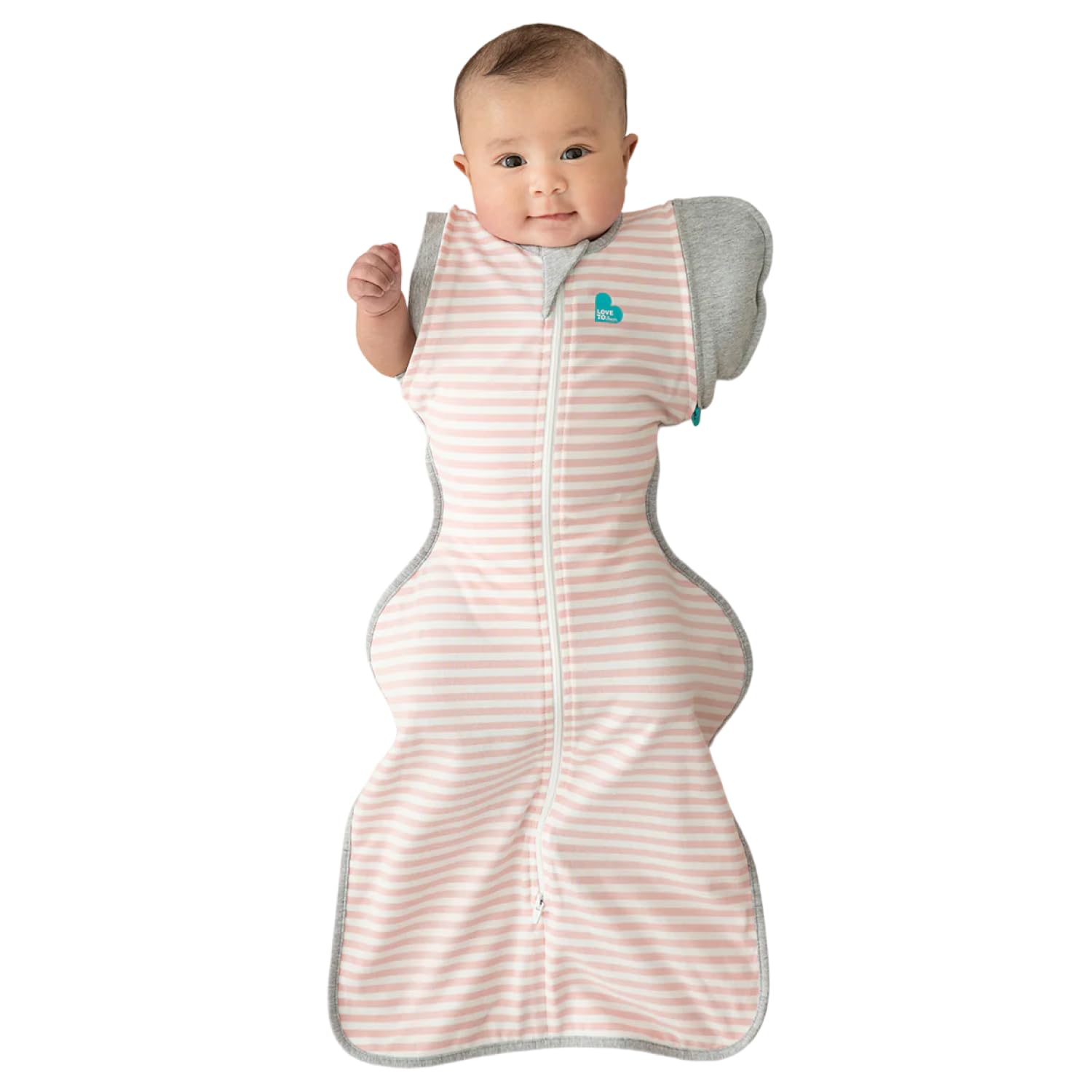 Love to Dream Swaddle Up Transition zip-off wings pink for gentle transition support.