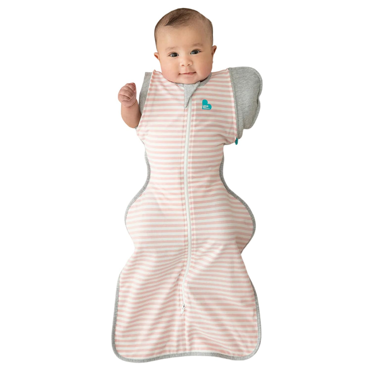 Love to Dream Swaddle Up Transition zip-off wings pink for gentle transition support.