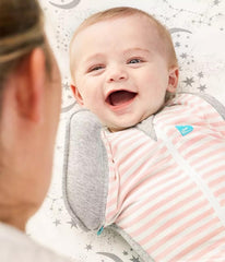 Love to Dream Swaddle Up Transition zipper closeup shows secure fastening.