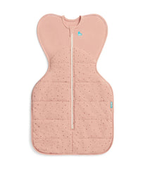 Love to Dream Swaddle Up 2.5 TOG rose front view promotes self-soothing.