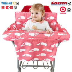 Love&go pink elephant high chair universal fit demonstrates broad compatibility on carts.