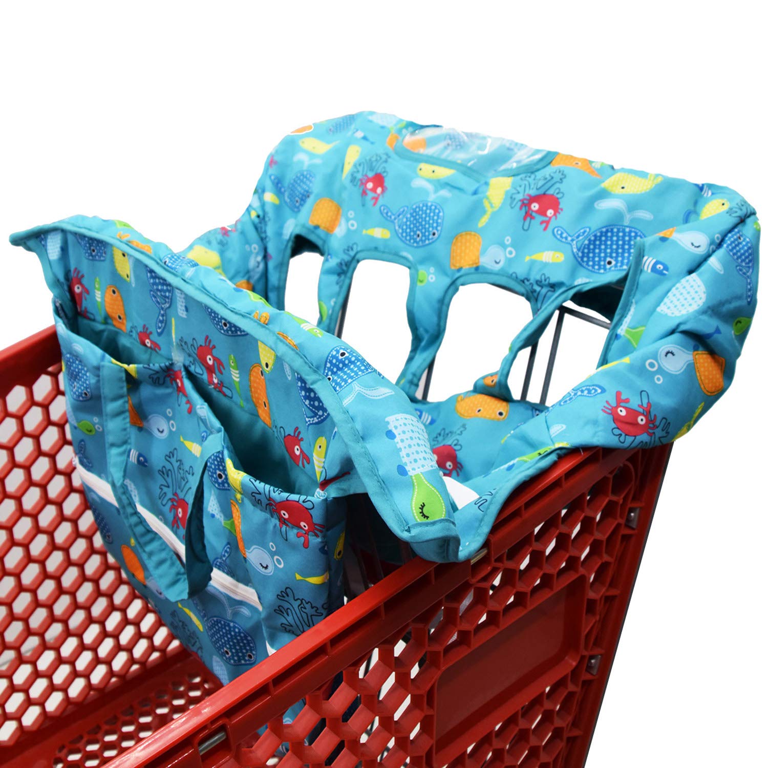 Love&amp;go twin cart cover with carrying case for easy storage during errands