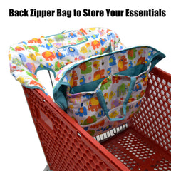 Love&go cart cover also fits baby high chairs for clean mealtime.