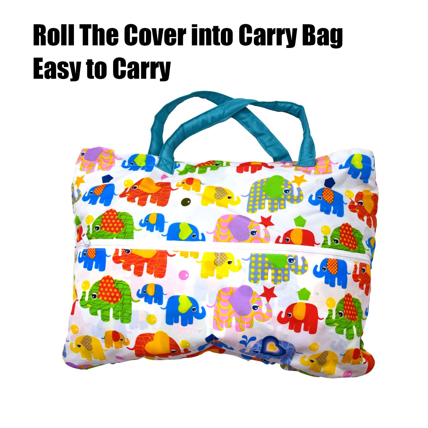 Love&go machine washable cover simplifies after-trip cleanup.