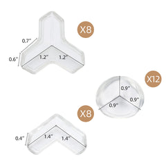 LoveBB clear corner protector T shape shields corners during toddler playtime
