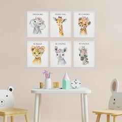 LOVEDMORE Giraffe poster promotes cheerful room vibes and imaginative play
