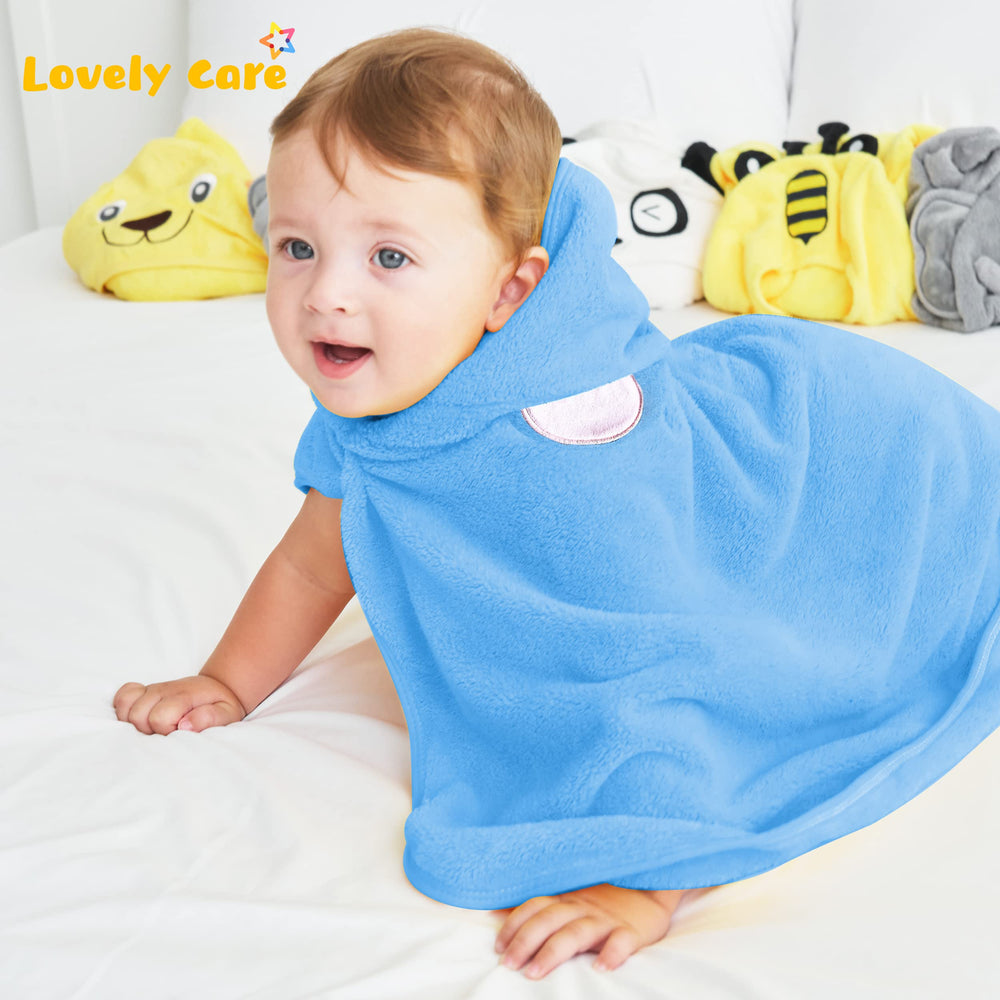 Lovely Care baby bath time set ready for newborn routines with soft towels and wipes.