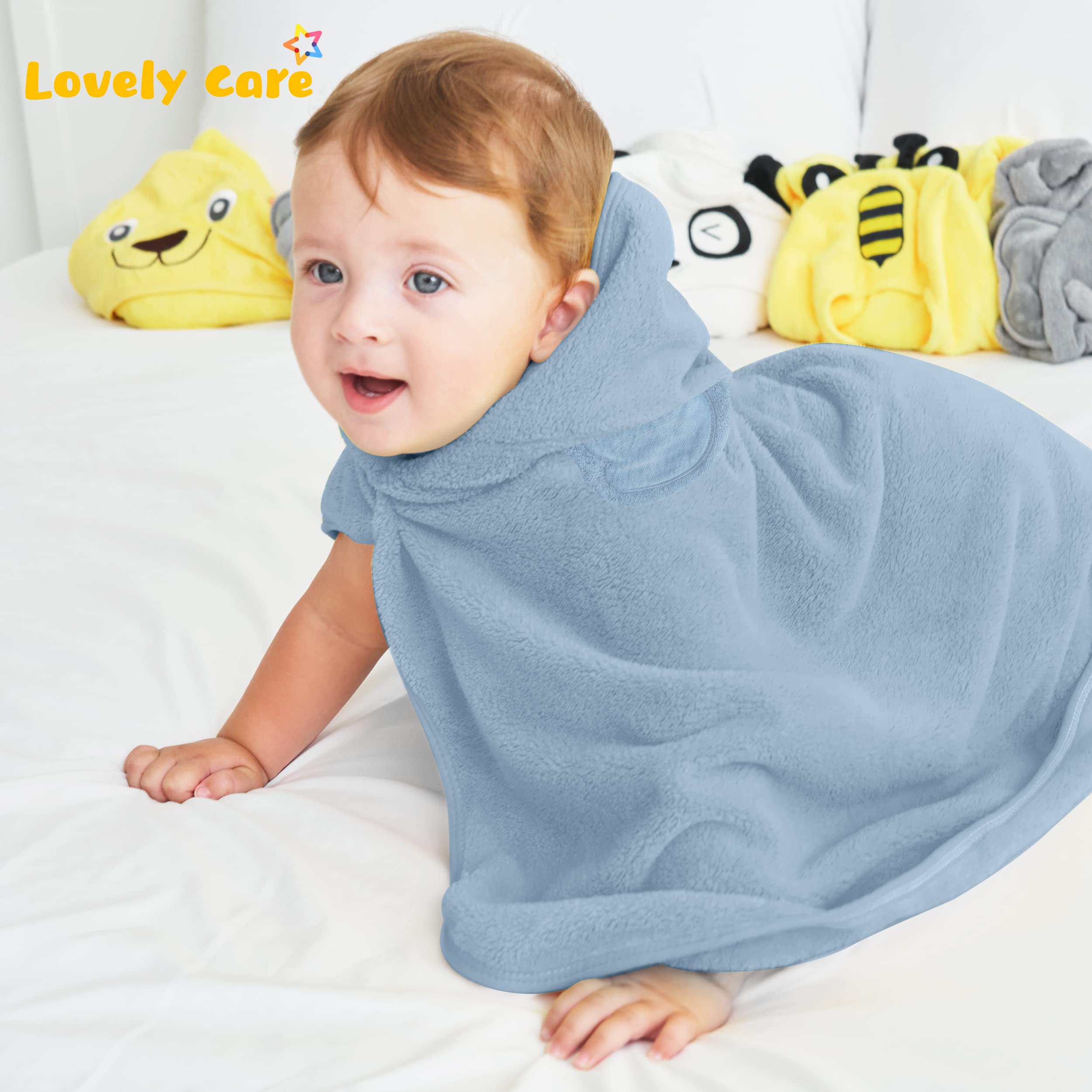 Lovely Care bath time set showing towels and washcloths in a coordinated bundle