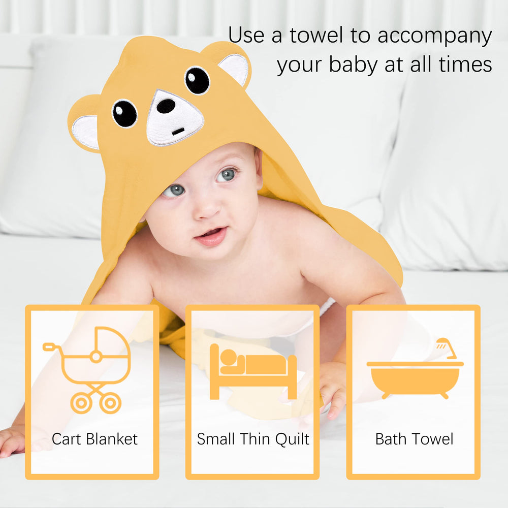 Lovely Care infant-toddler towel set offers high absorbency and quick drying