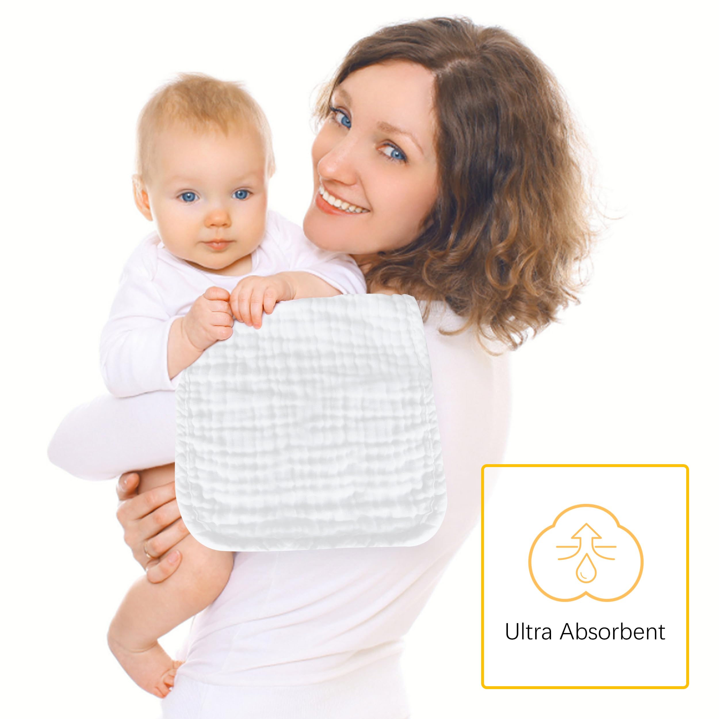 Lovely Care muslin cloth features ultra-soft, skin-friendly fabric for baby comfort.