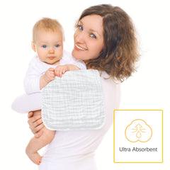 Lovely Care muslin cloth features ultra-soft, skin-friendly fabric for baby comfort.