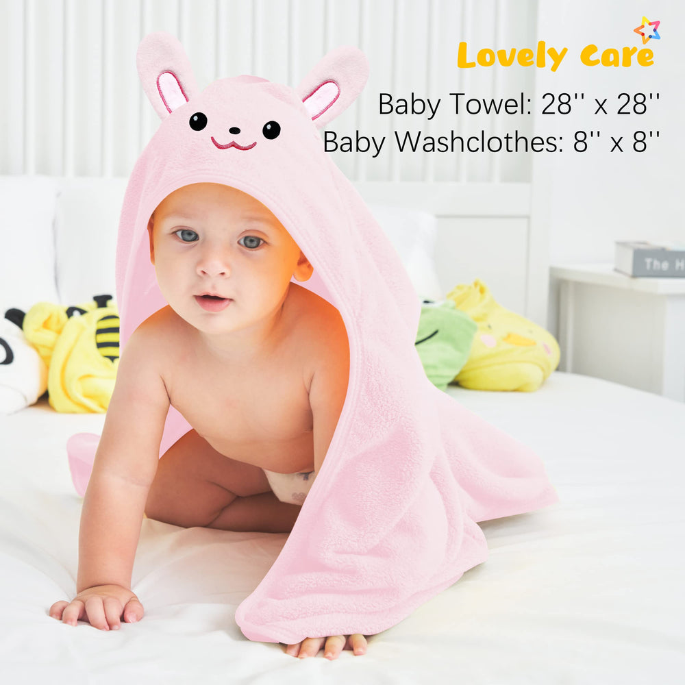 Lovely Care rabbit hooded towel texture closeup shows ultra-soft velvet fabric and quick-drying comfort.
