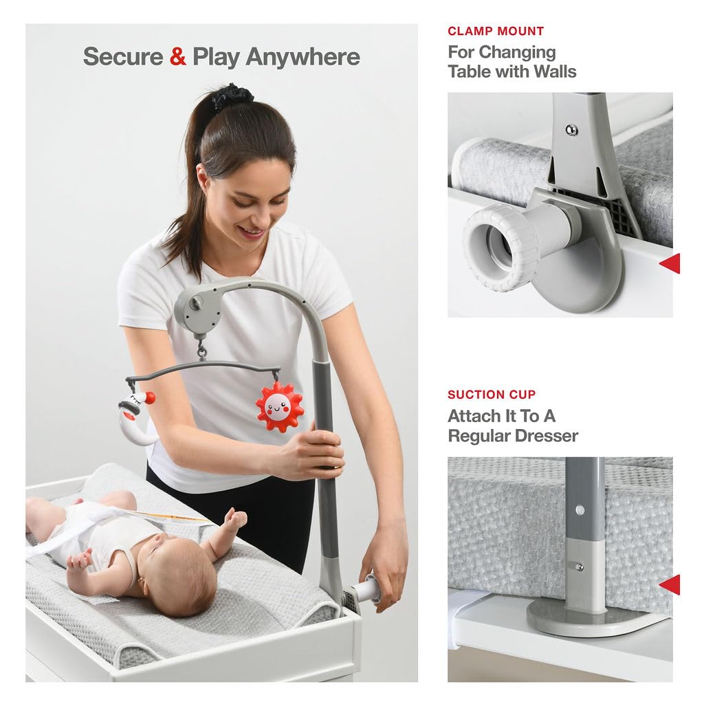 Lovely Kiddos changing pad non-slip bottom keeps pad secure during changes