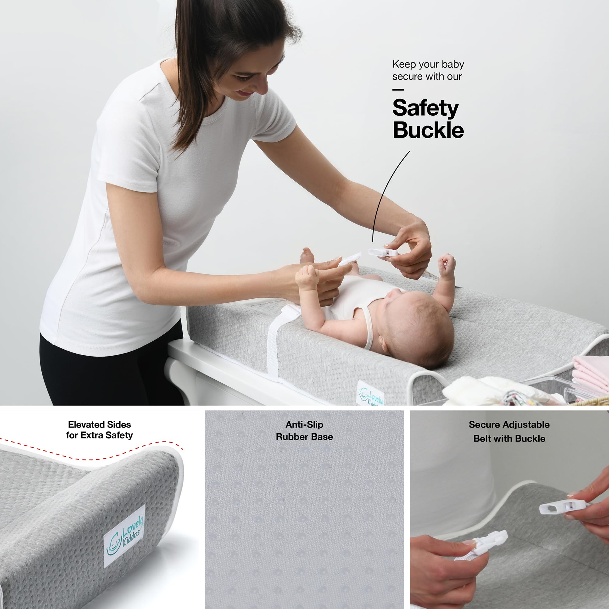 Lovely Kiddos changing pad portable toy bar detachable for on-the-go play