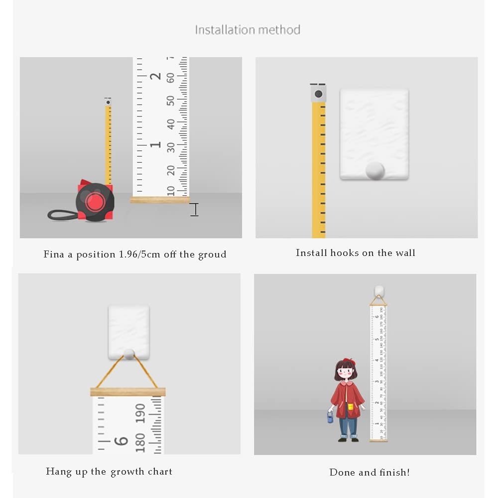 LoveNite growth chart measurement scale offers dual units for accurate tracking
