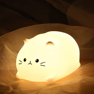 LOVERUIS Night Light colorful glow brightens a child's room