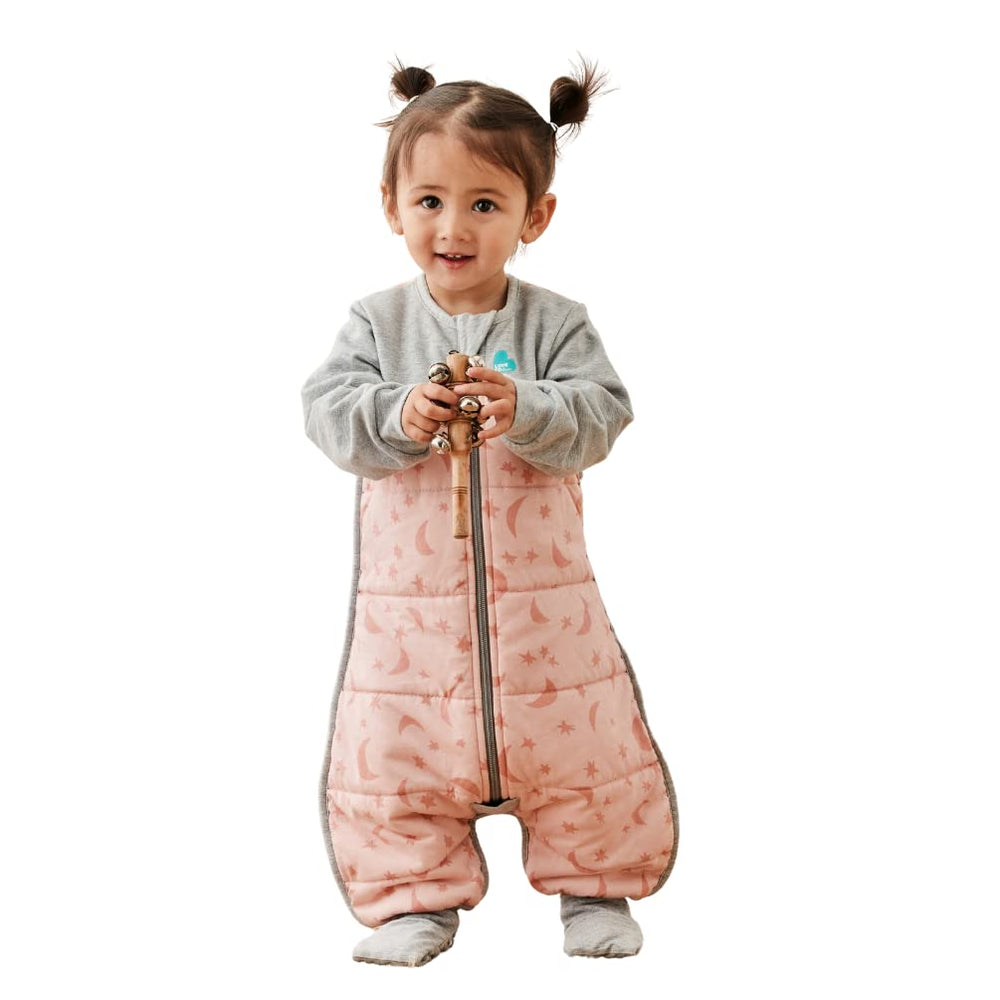 Love to Dream warm sleep suit worn as wearable blanket for night comfort.