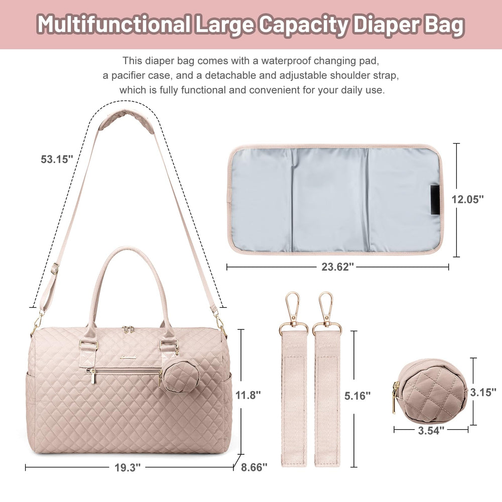 LOVEVOOK detachable pacifier bag attached for easy pacifier access while traveling