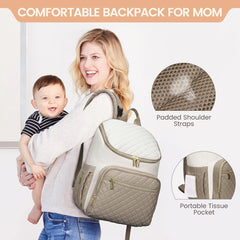 LOVEVOOK diaper backpack insulated bottle pockets keep bottles at target temperatures on outings