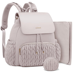 LOVEVOOK diaper bag backpack front view shows sleek, organized travel companion for moms