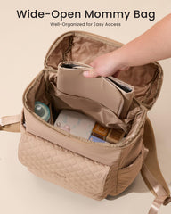 LOVEVOOK diaper bag backpack wide opening for quick access to essentials